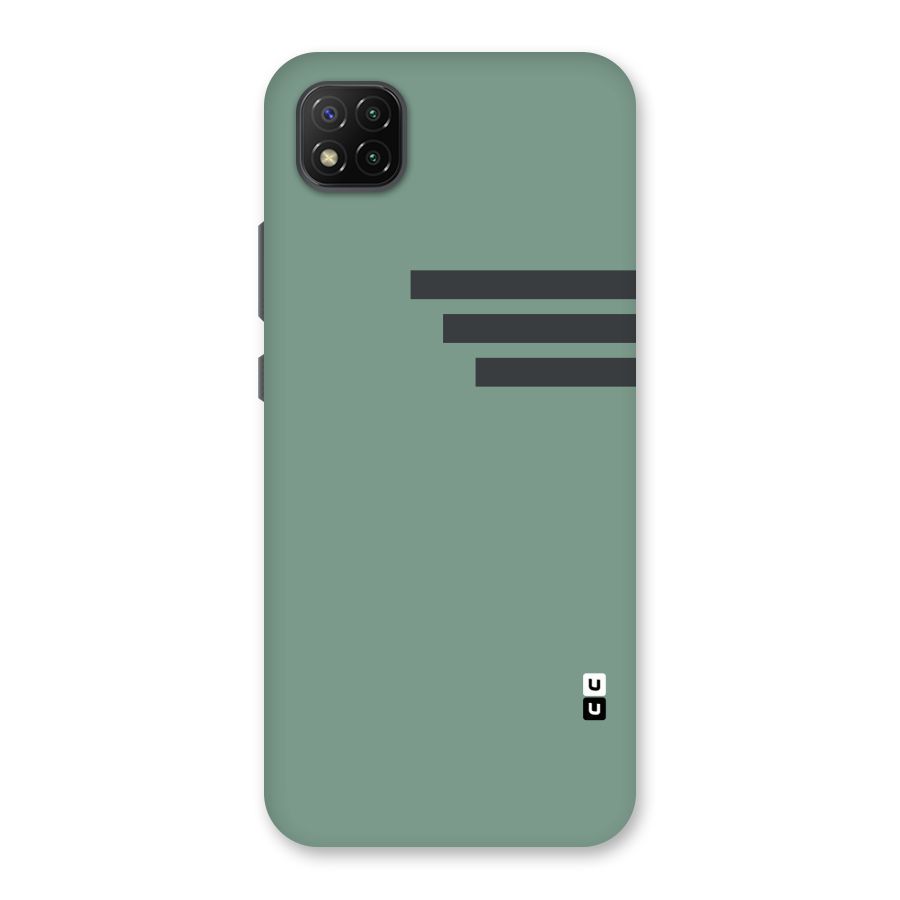 Solid Sports Stripe Back Case for Poco C3