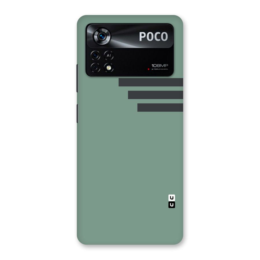 Solid Sports Stripe Back Case for Poco X4 Pro 5G