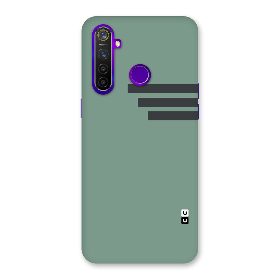 Solid Sports Stripe Back Case for Realme 5 Pro