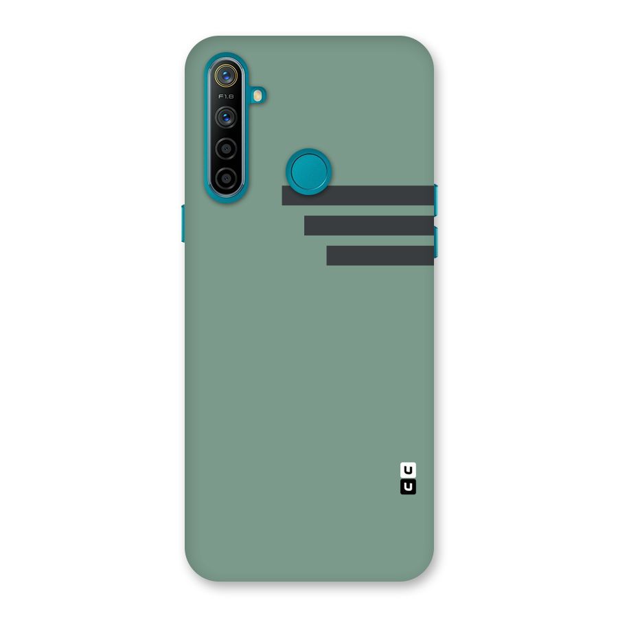 Solid Sports Stripe Back Case for Realme 5i