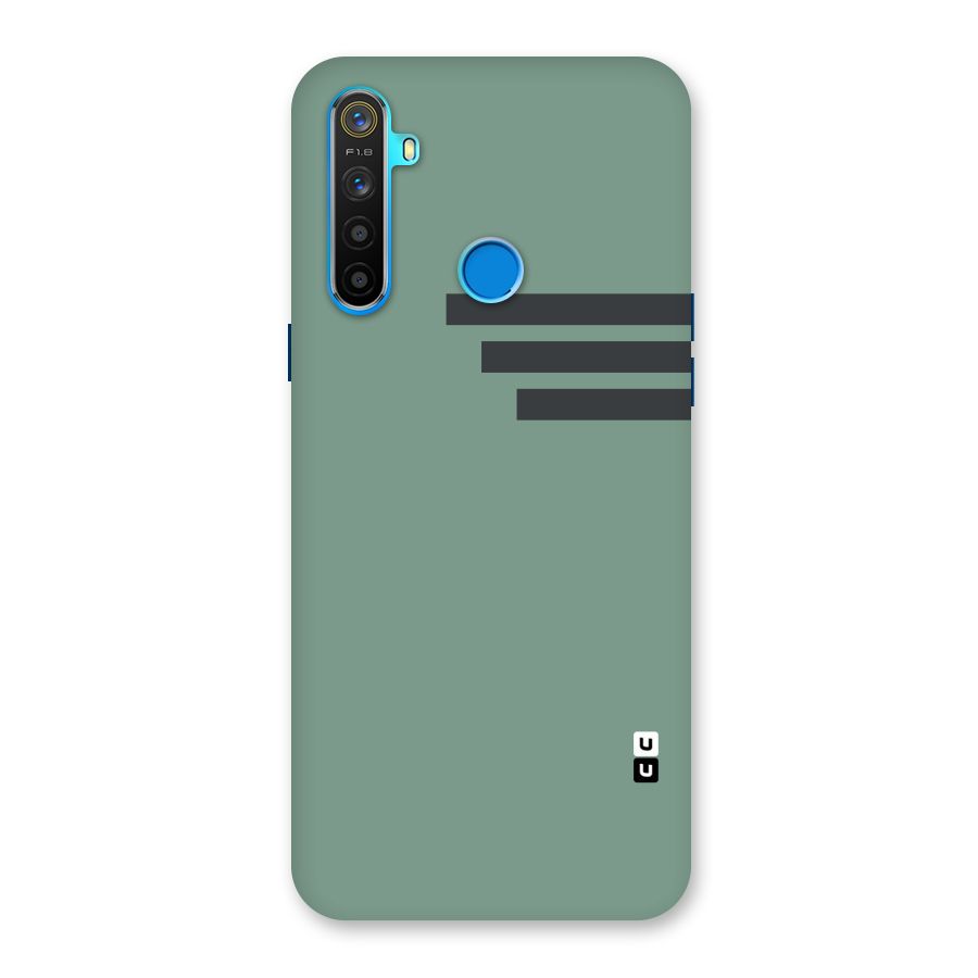 Solid Sports Stripe Back Case for Realme 5s