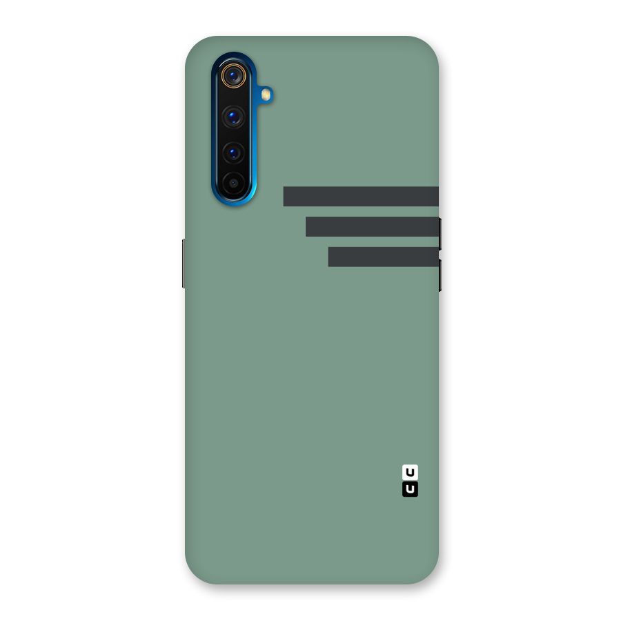 Solid Sports Stripe Back Case for Realme 6 Pro