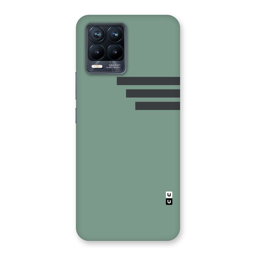 Solid Sports Stripe Back Case for Realme 8 Pro