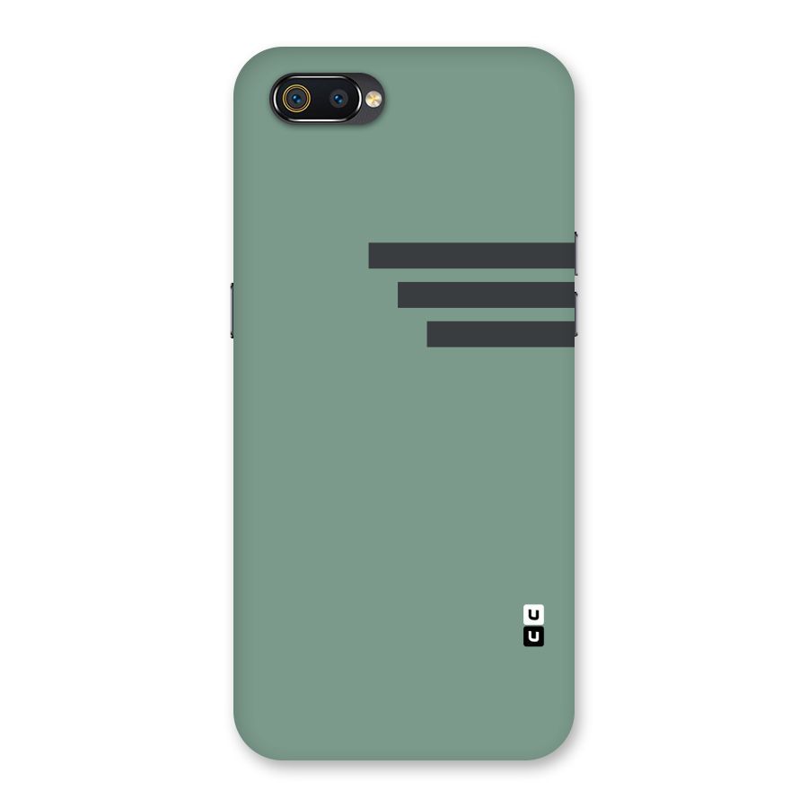 Solid Sports Stripe Back Case for Realme C2