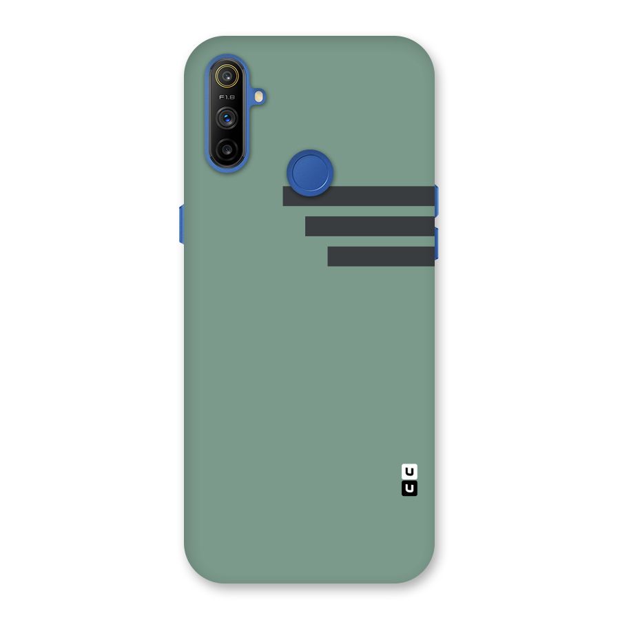 Solid Sports Stripe Back Case for Realme Narzo 10A