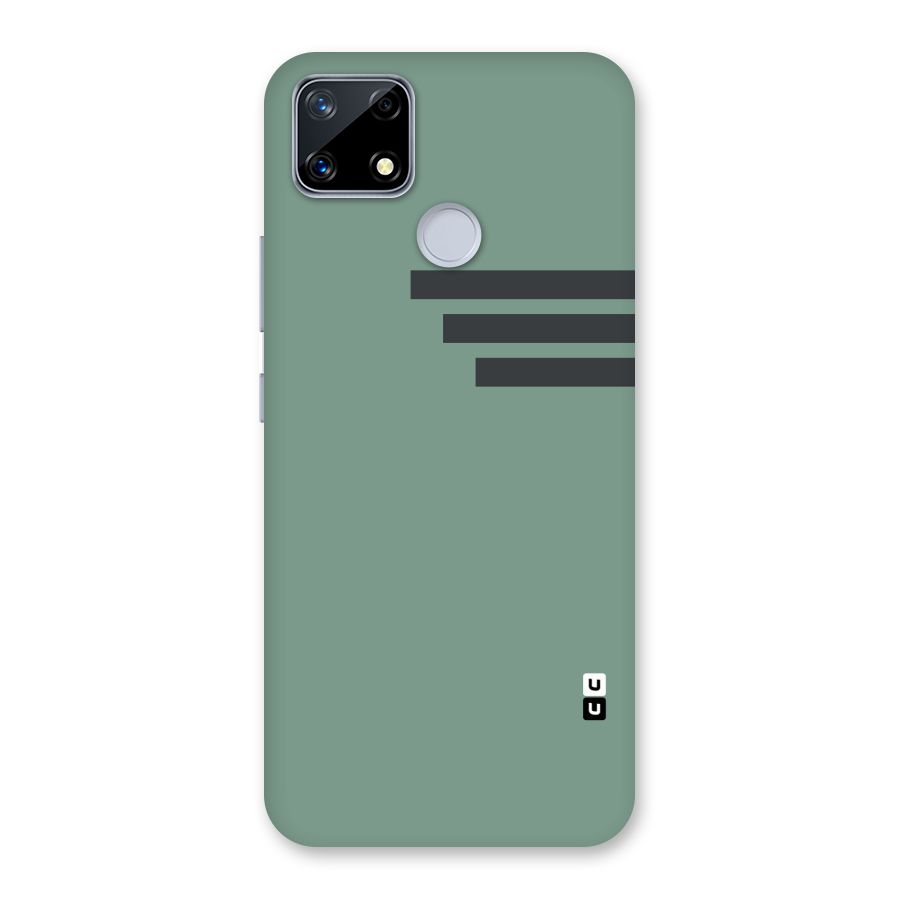 Solid Sports Stripe Back Case for Realme Narzo 20