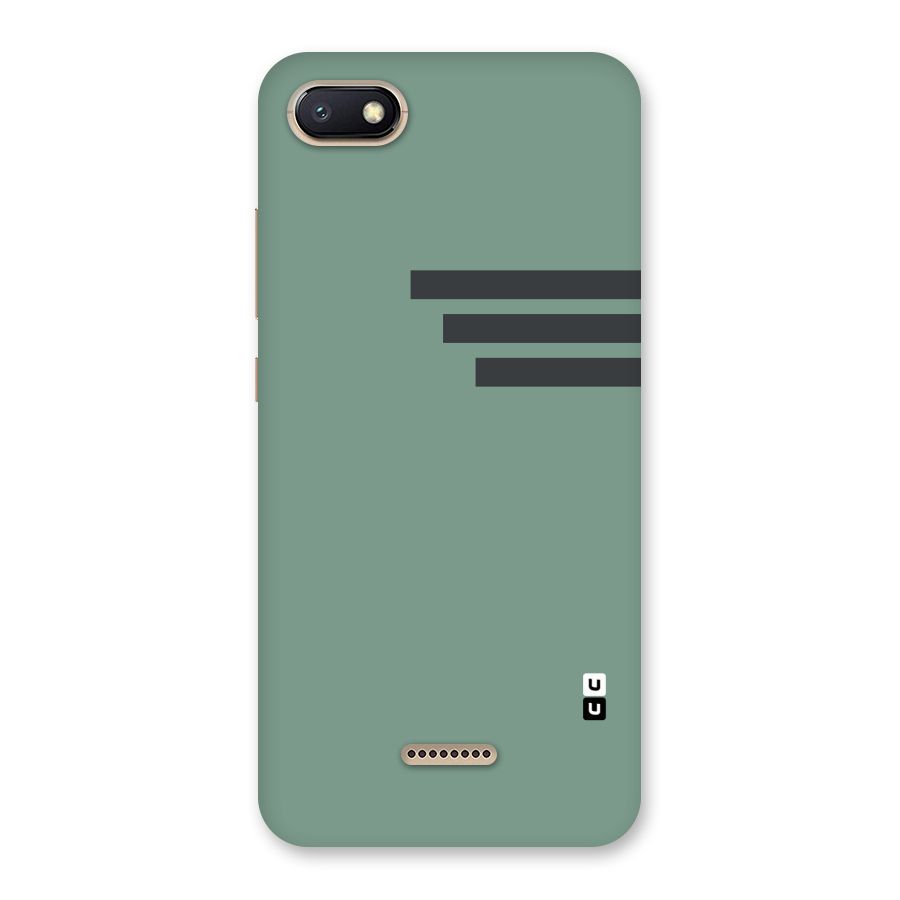 Solid Sports Stripe Back Case for Redmi 6A