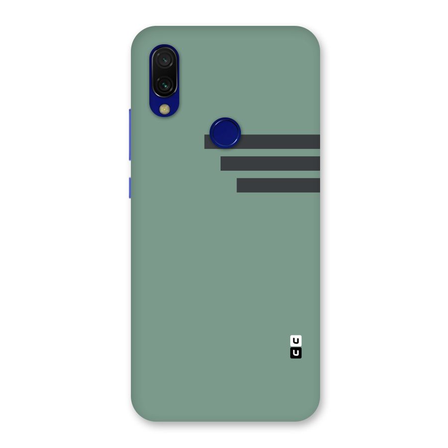 Solid Sports Stripe Back Case for Redmi 7