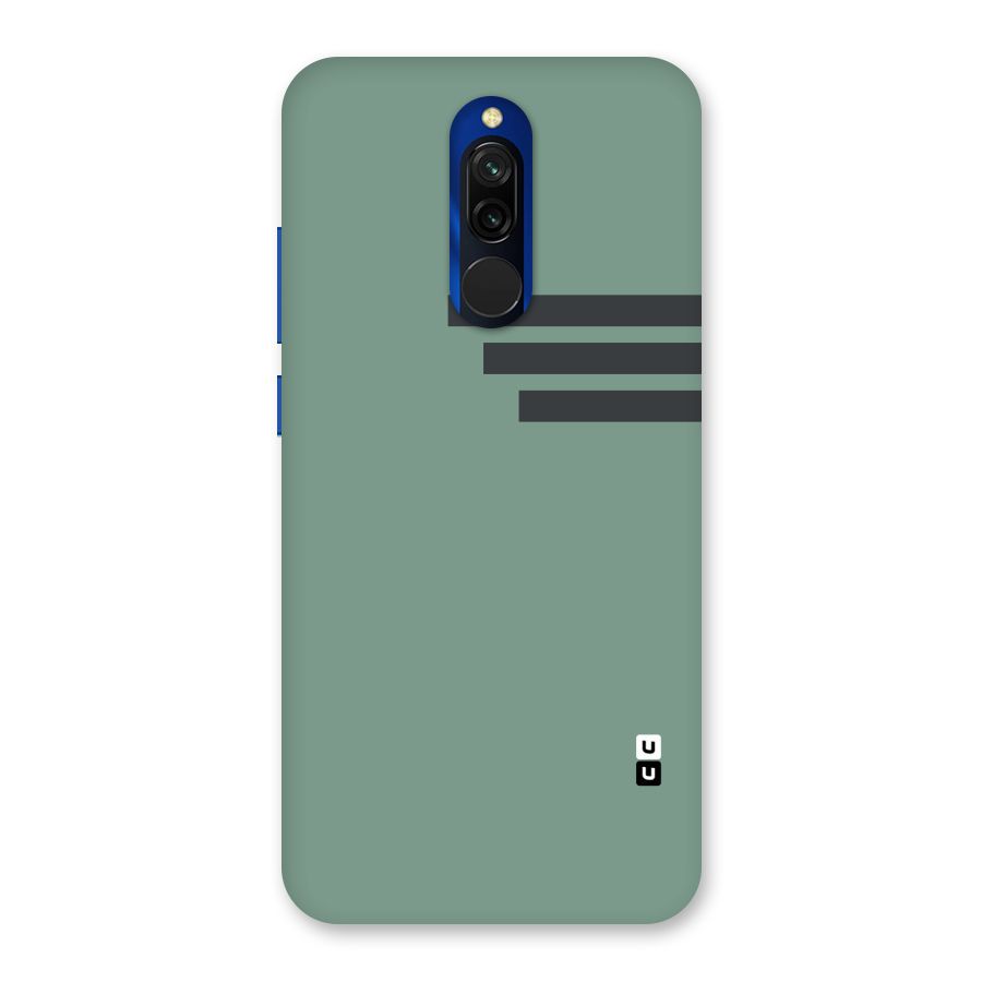 Solid Sports Stripe Back Case for Redmi 8
