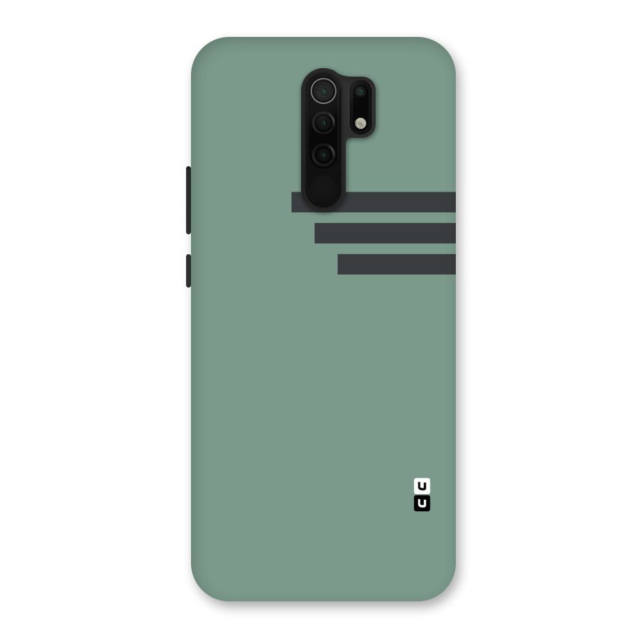 Solid Sports Stripe Back Case for Redmi 9 Prime