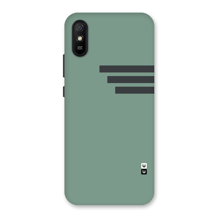 Solid Sports Stripe Back Case for Redmi 9i