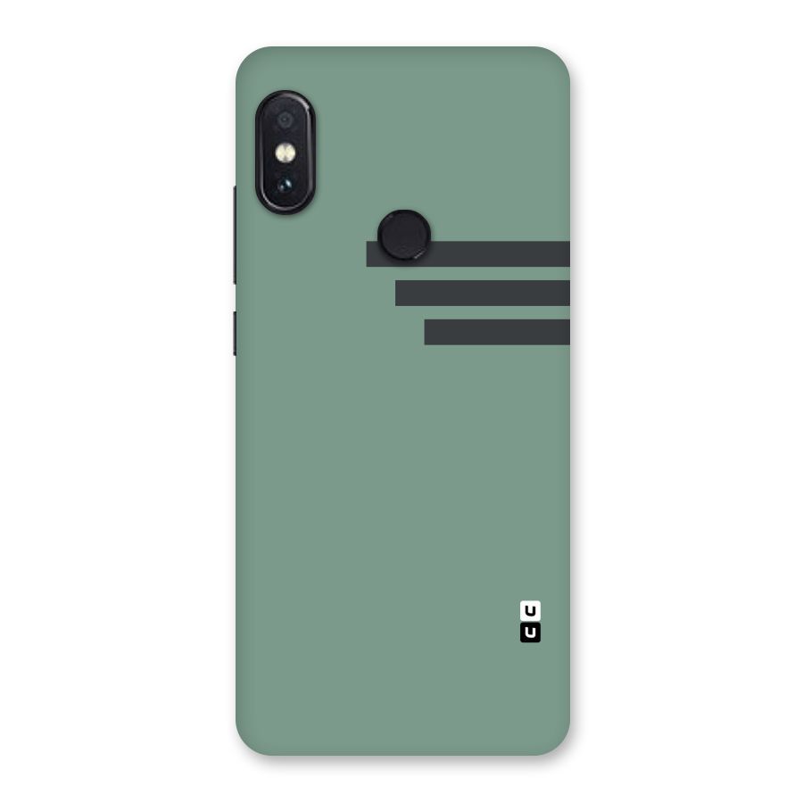 Solid Sports Stripe Back Case for Redmi Note 5 Pro
