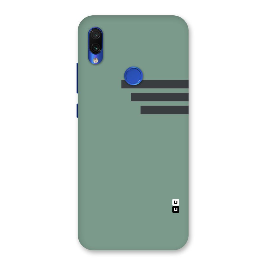 Solid Sports Stripe Back Case for Redmi Note 7S
