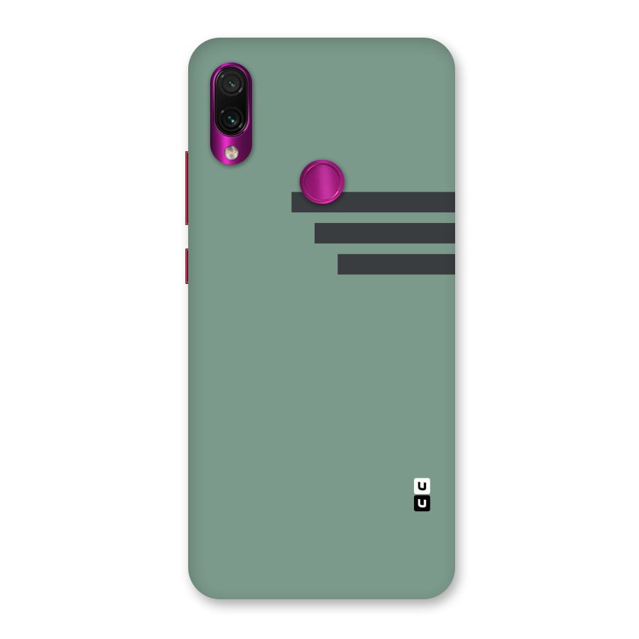 Solid Sports Stripe Back Case for Redmi Note 7 Pro