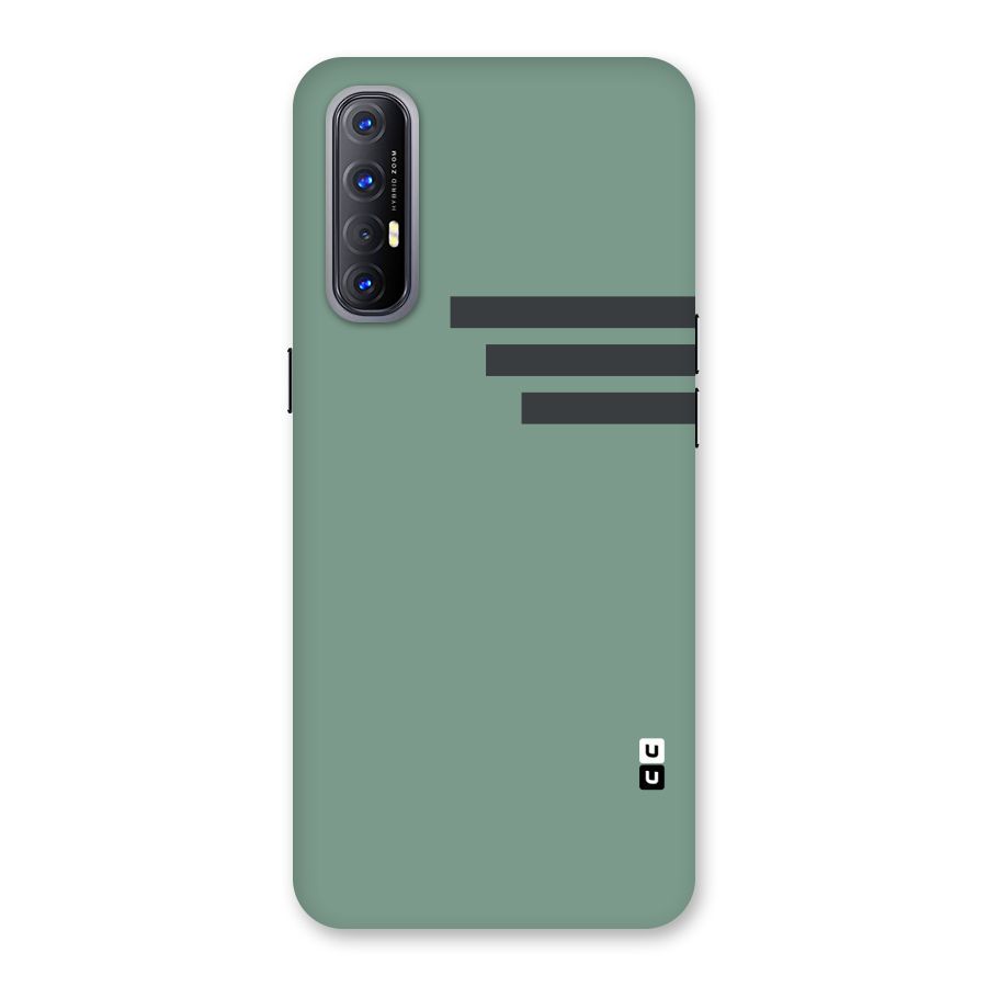 Solid Sports Stripe Back Case for Reno3 Pro