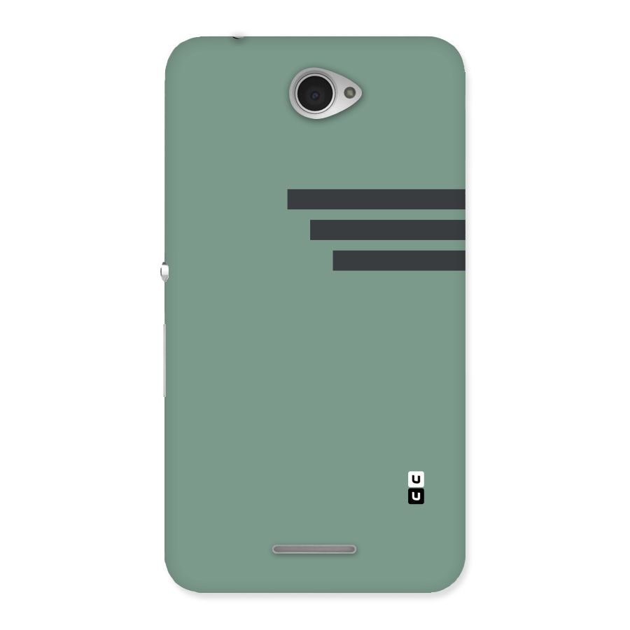 Solid Sports Stripe Back Case for Sony Xperia E4