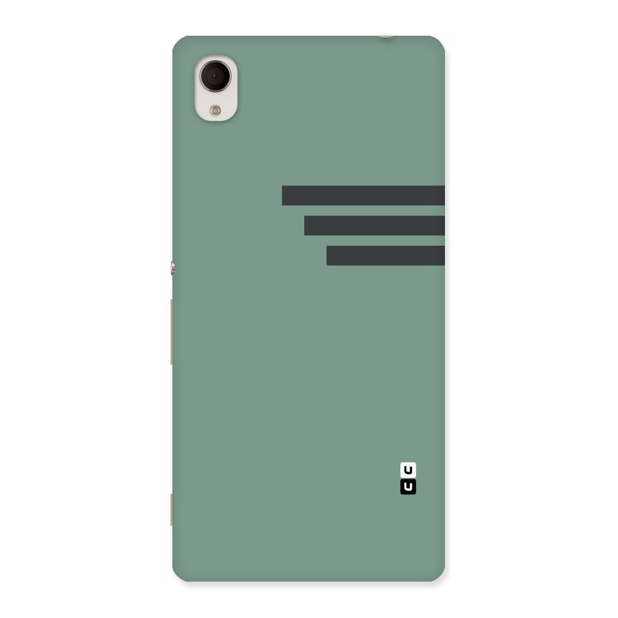 Solid Sports Stripe Back Case for Sony Xperia M4