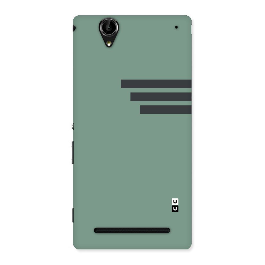Solid Sports Stripe Back Case for Sony Xperia T2