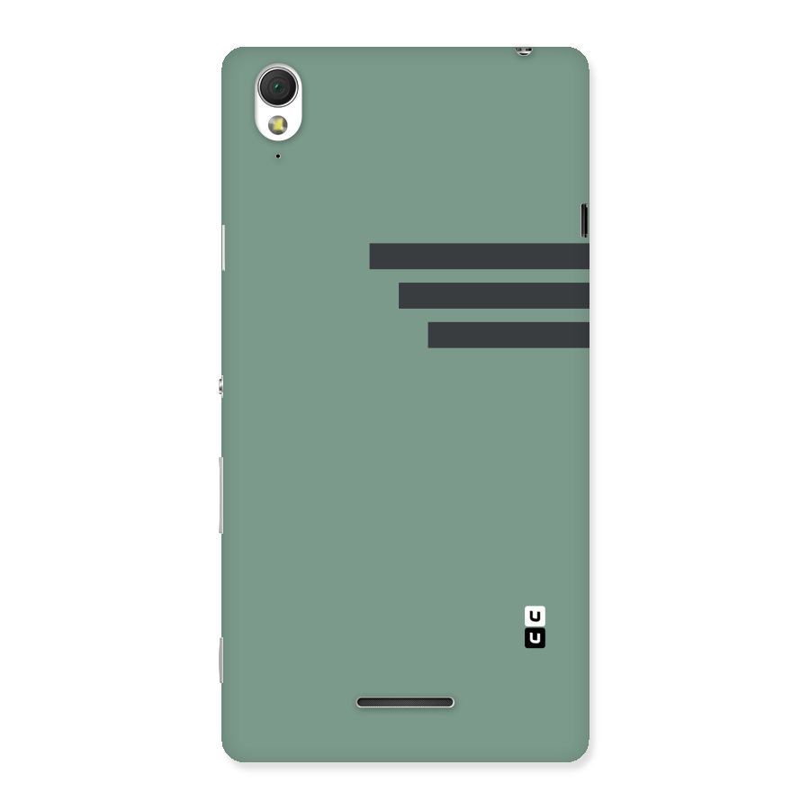 Solid Sports Stripe Back Case for Sony Xperia T3