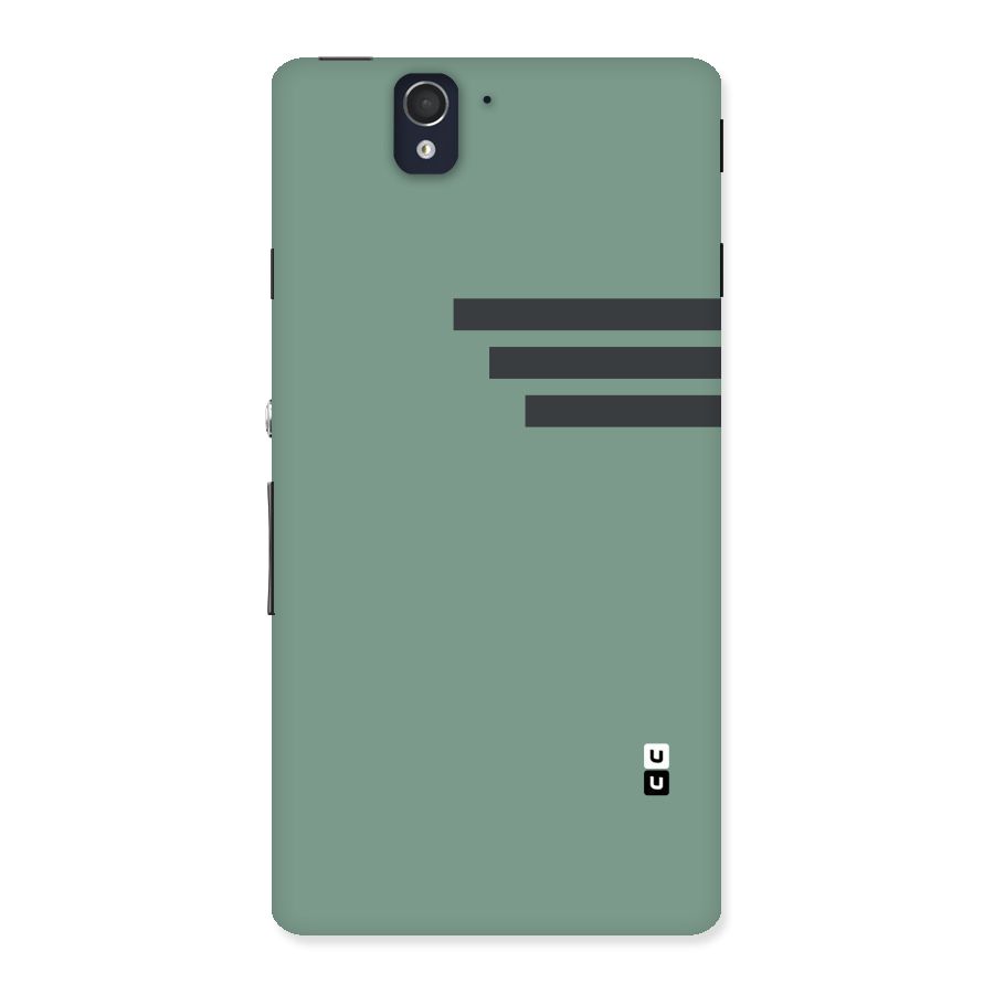 Solid Sports Stripe Back Case for Sony Xperia Z