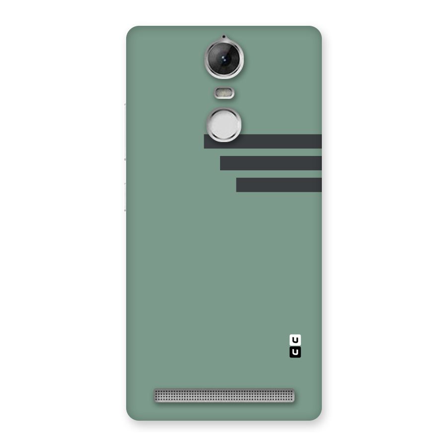 Solid Sports Stripe Back Case for Vibe K5 Note