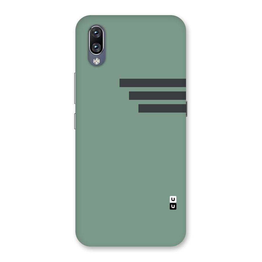 Solid Sports Stripe Back Case for Vivo NEX