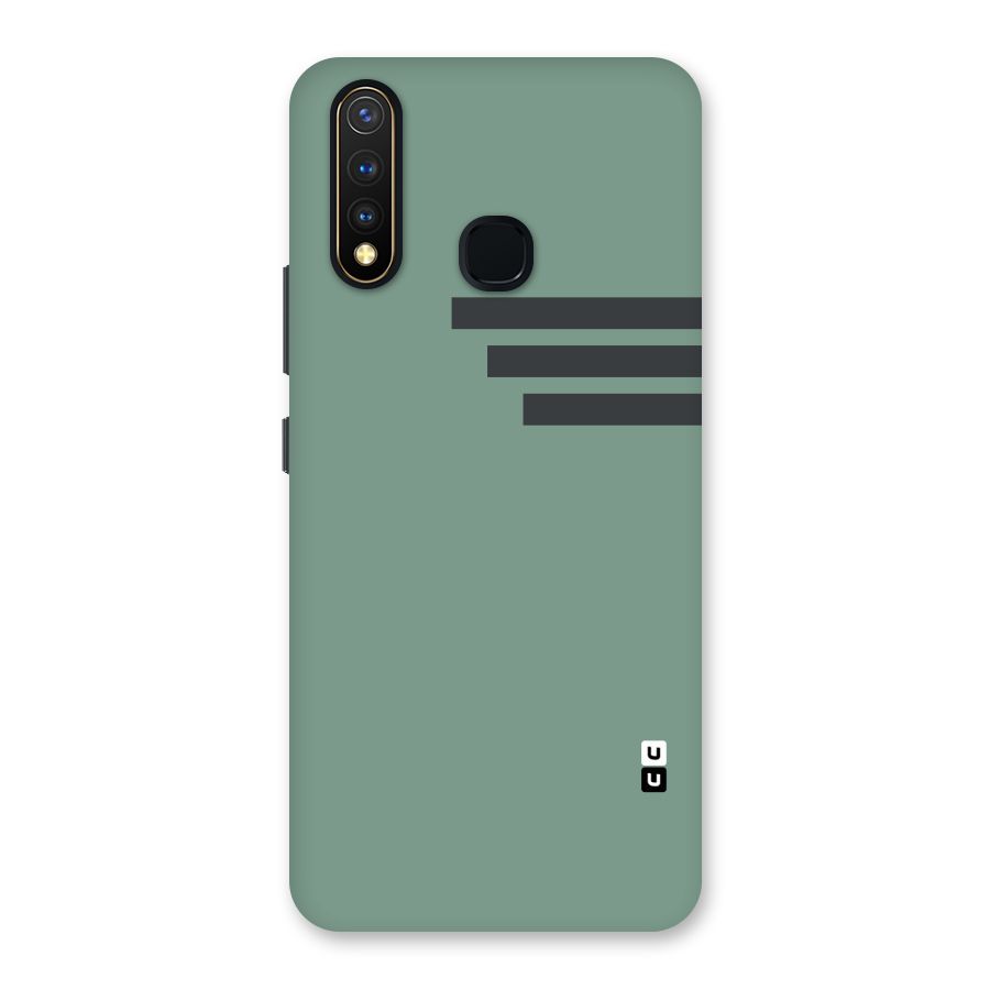 Solid Sports Stripe Back Case for Vivo U20