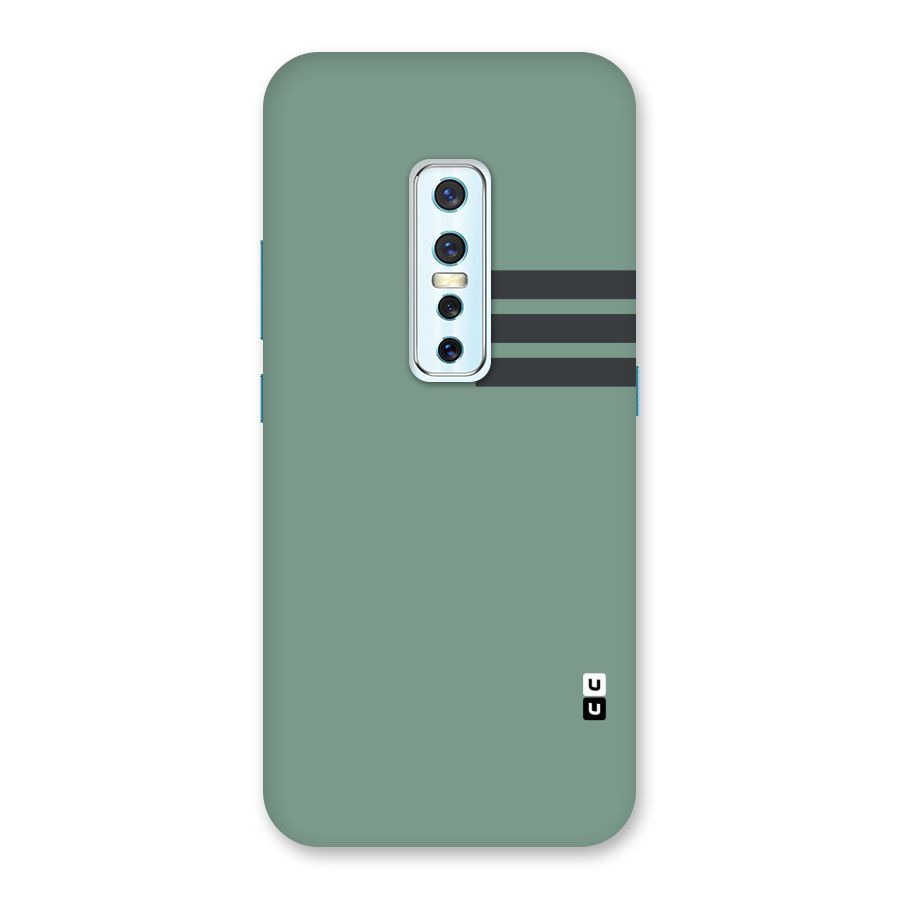 Solid Sports Stripe Back Case for Vivo V17 Pro