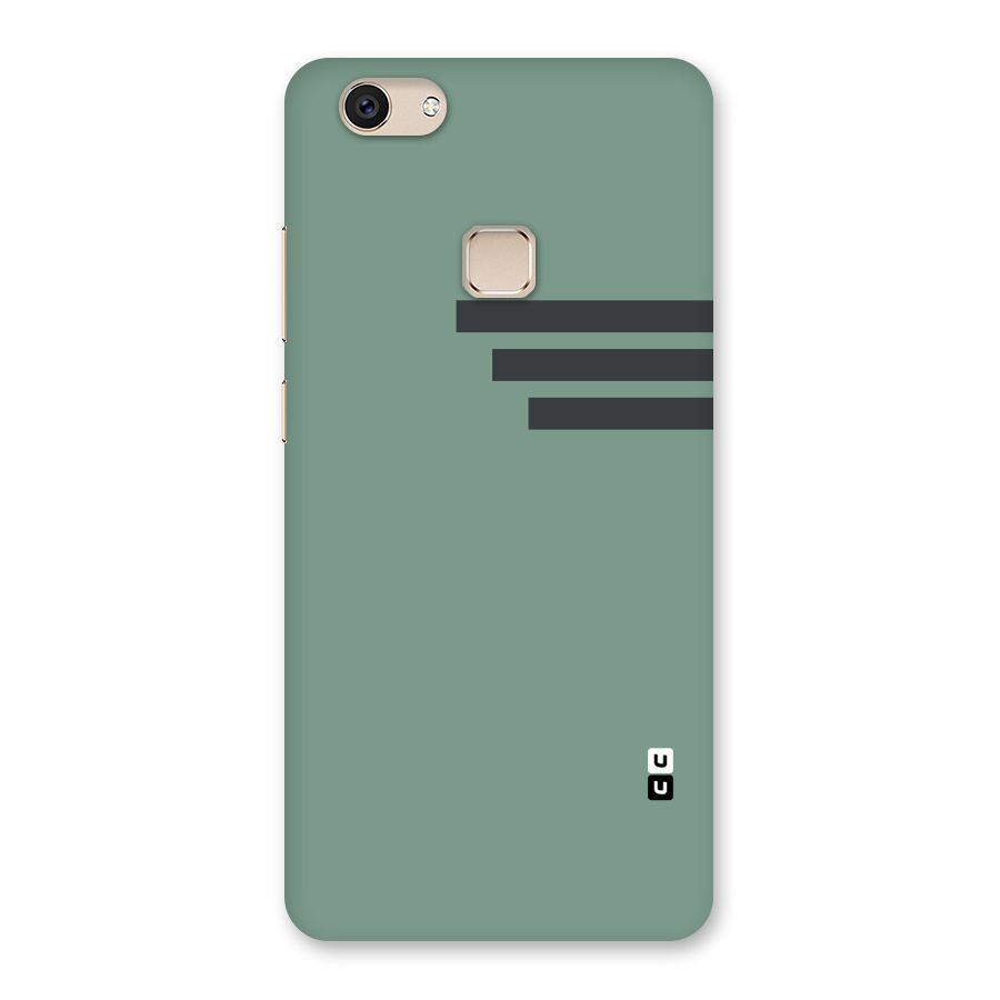 Solid Sports Stripe Back Case for Vivo V7
