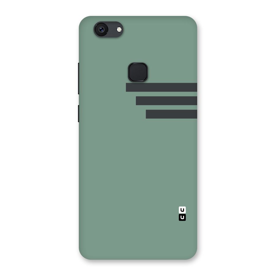 Solid Sports Stripe Back Case for Vivo V7 Plus