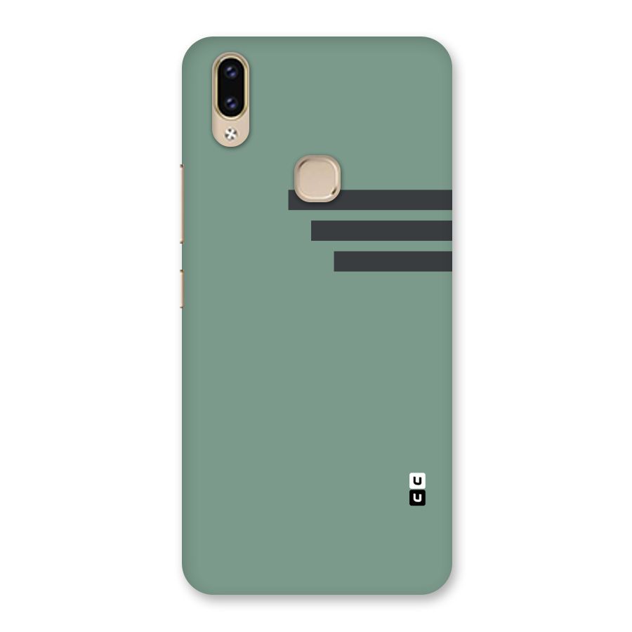 Solid Sports Stripe Back Case for Vivo V9