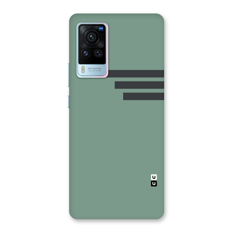 Solid Sports Stripe Back Case for Vivo X60 Pro
