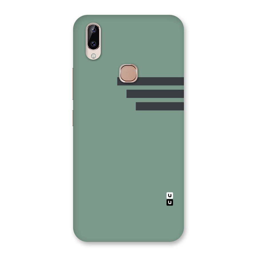 Solid Sports Stripe Back Case for Vivo Y83 Pro