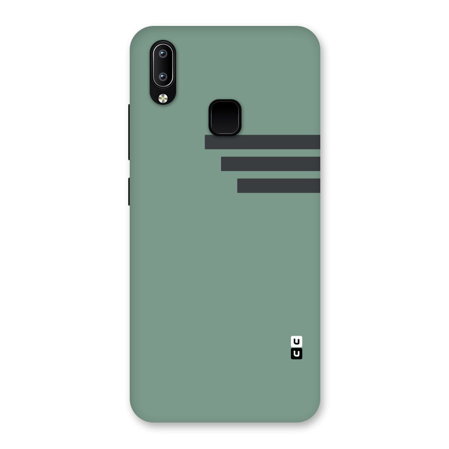 Solid Sports Stripe Back Case for Vivo Y93
