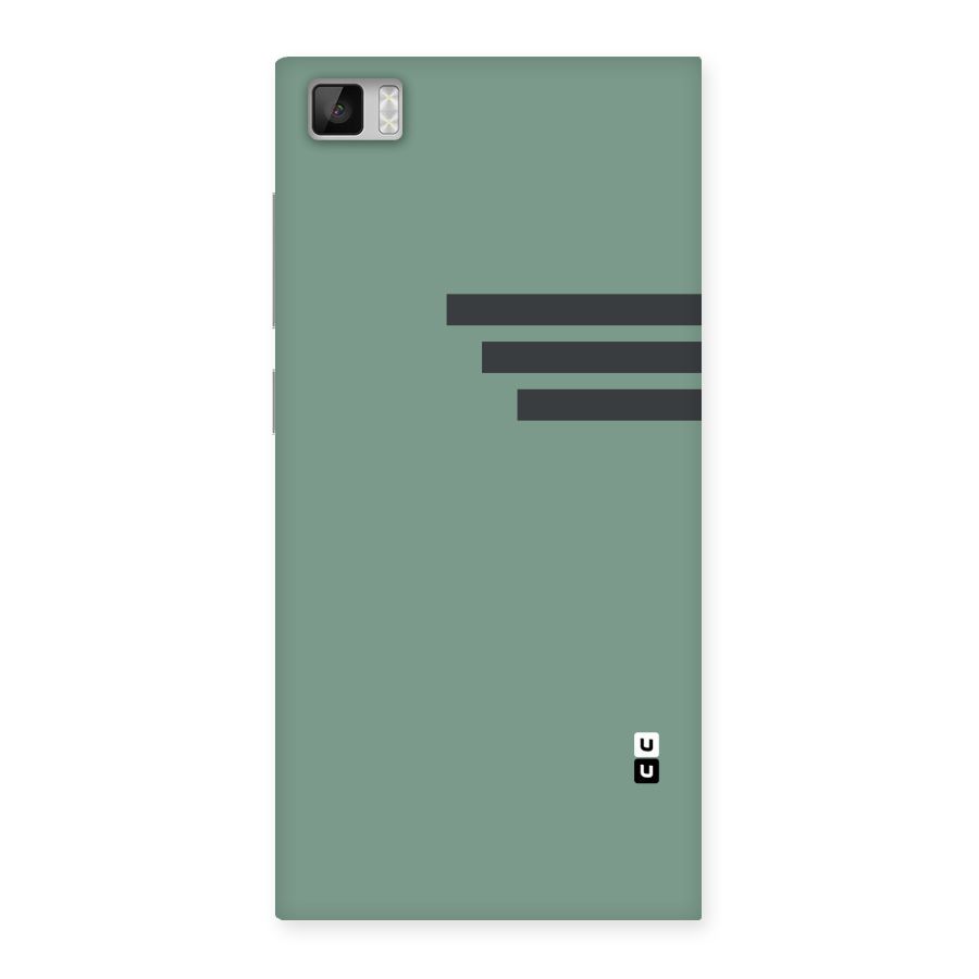Solid Sports Stripe Back Case for Xiaomi Mi3