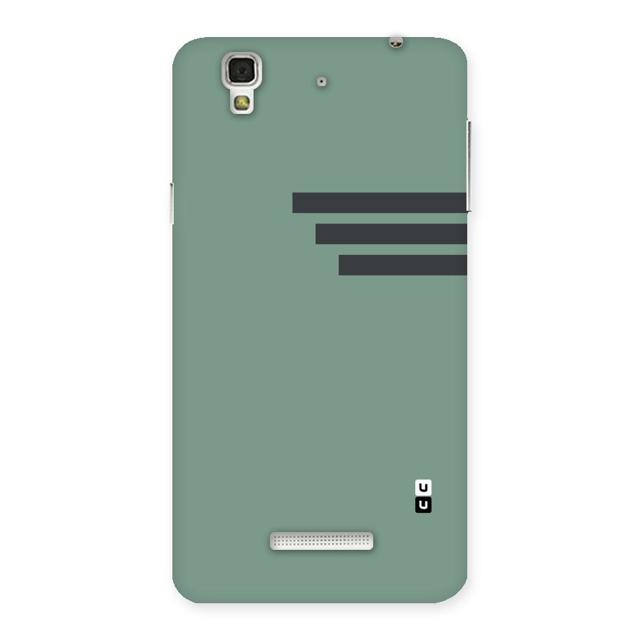 Solid Sports Stripe Back Case for YU Yureka Plus