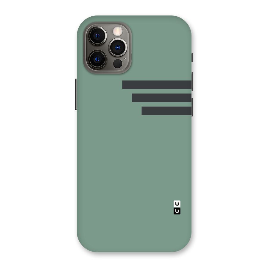 Solid Sports Stripe Back Case for iPhone 12 Pro