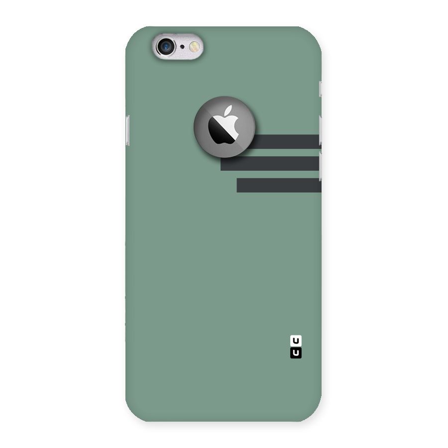 Solid Sports Stripe Back Case for iPhone 6 Logo Cut