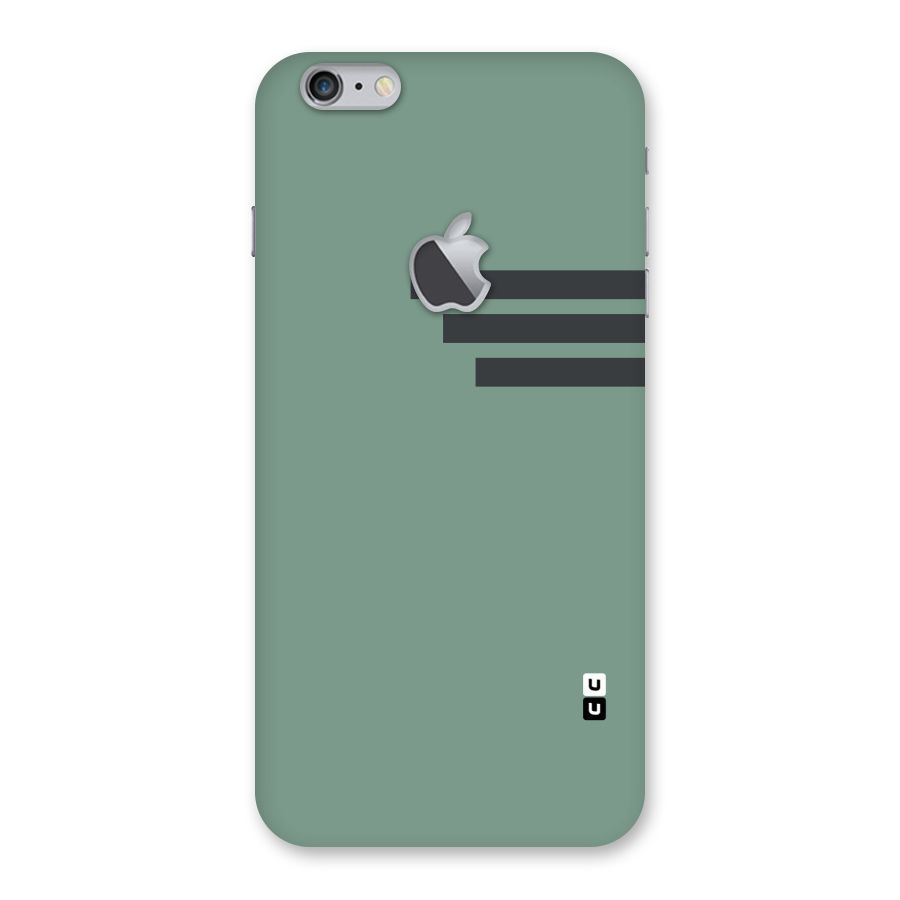 Solid Sports Stripe Back Case for iPhone 6 Plus 6S Plus Logo Cut