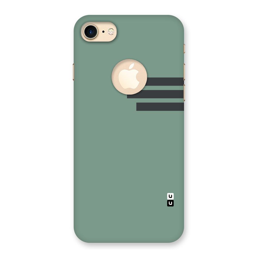 Solid Sports Stripe Back Case for iPhone 7 Logo Cut