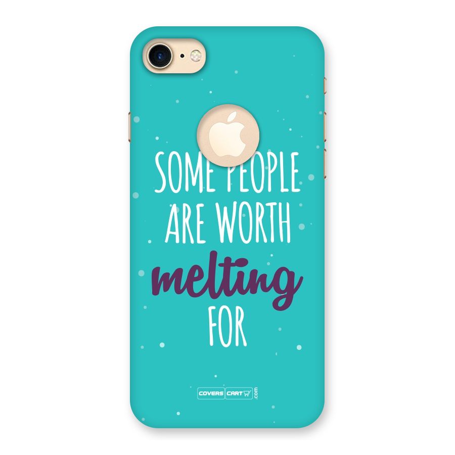Some People Are Worth Melting For Back Case for iPhone 8 Logo Cut