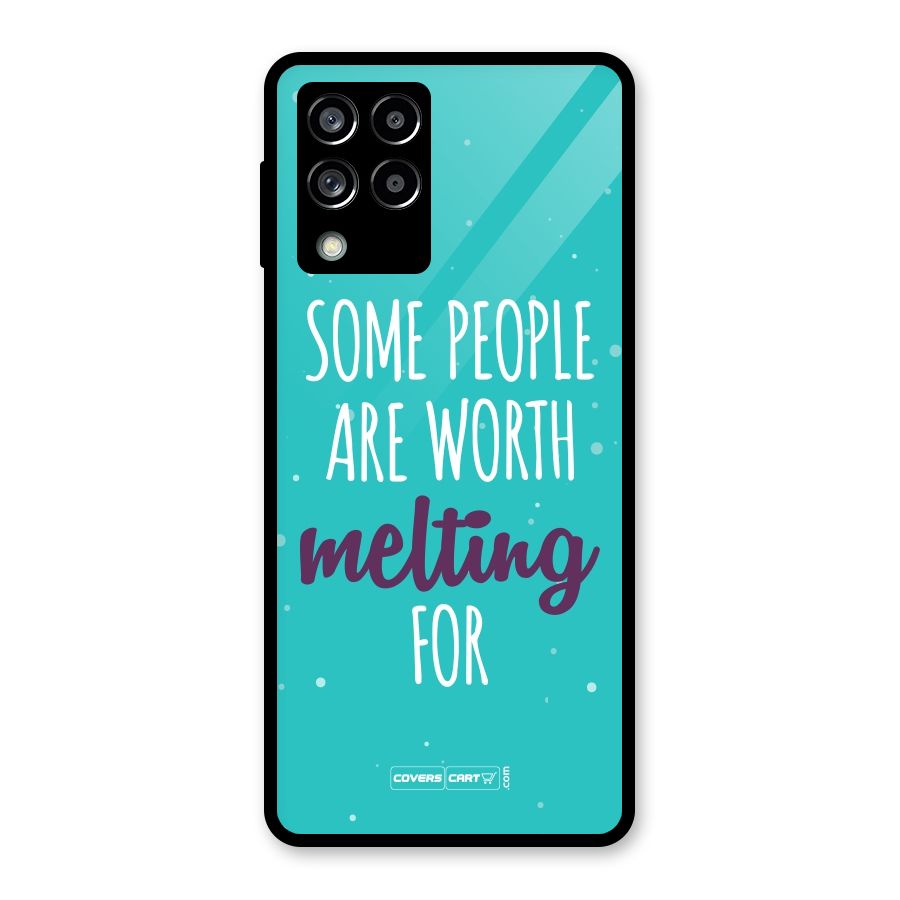 Some People Are Worth Melting For Glass Back Case for Galaxy M53 5G