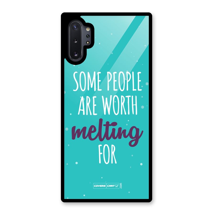 Some People Are Worth Melting For Glass Back Case for Galaxy Note 10 Plus
