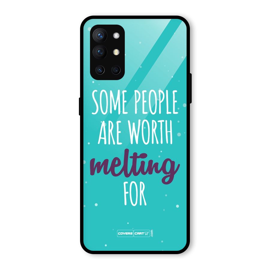Some People Are Worth Melting For Glass Back Case for OnePlus 9R