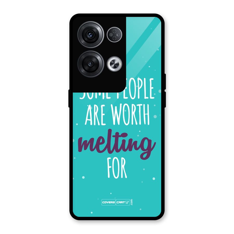 Some People Are Worth Melting For Glass Back Case for Oppo Reno8 Pro 5G