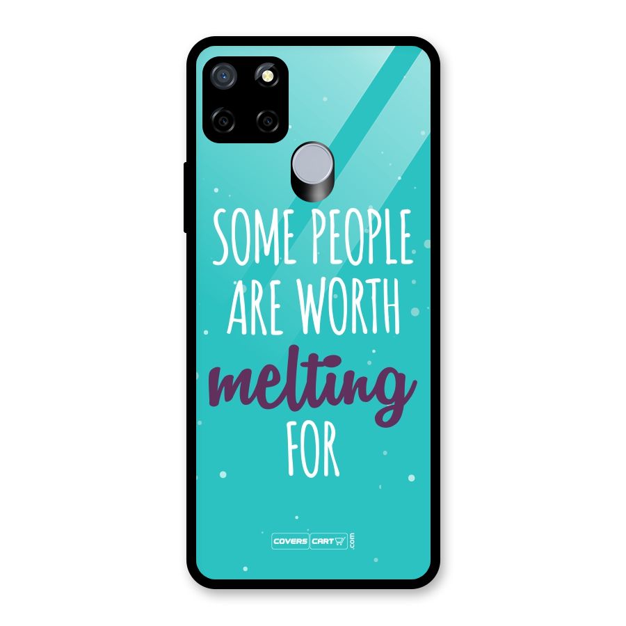 Some People Are Worth Melting For Glass Back Case for Realme C12