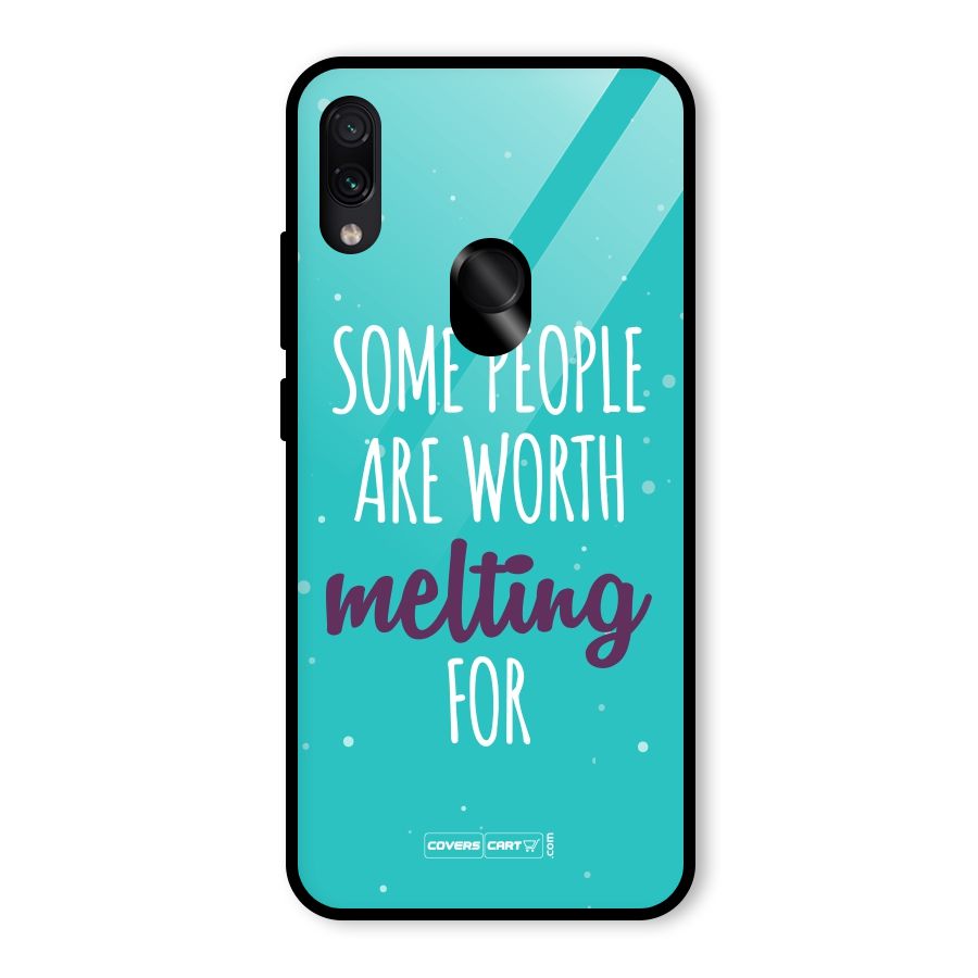 Some People Are Worth Melting For Glass Back Case for Redmi Note 7 Pro