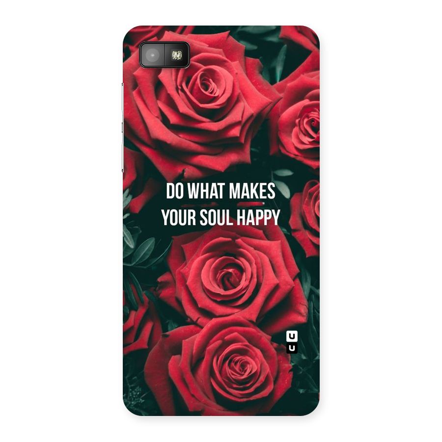 Soul Happy Back Case for Blackberry Z10