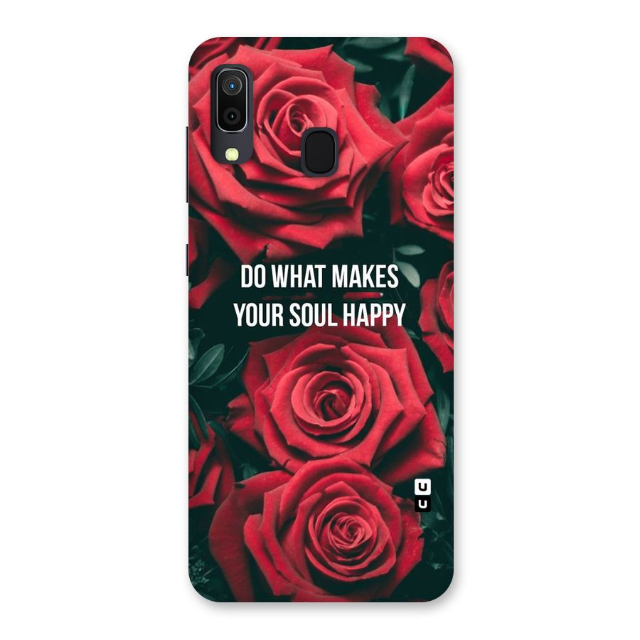 Soul Happy Back Case for Galaxy A30