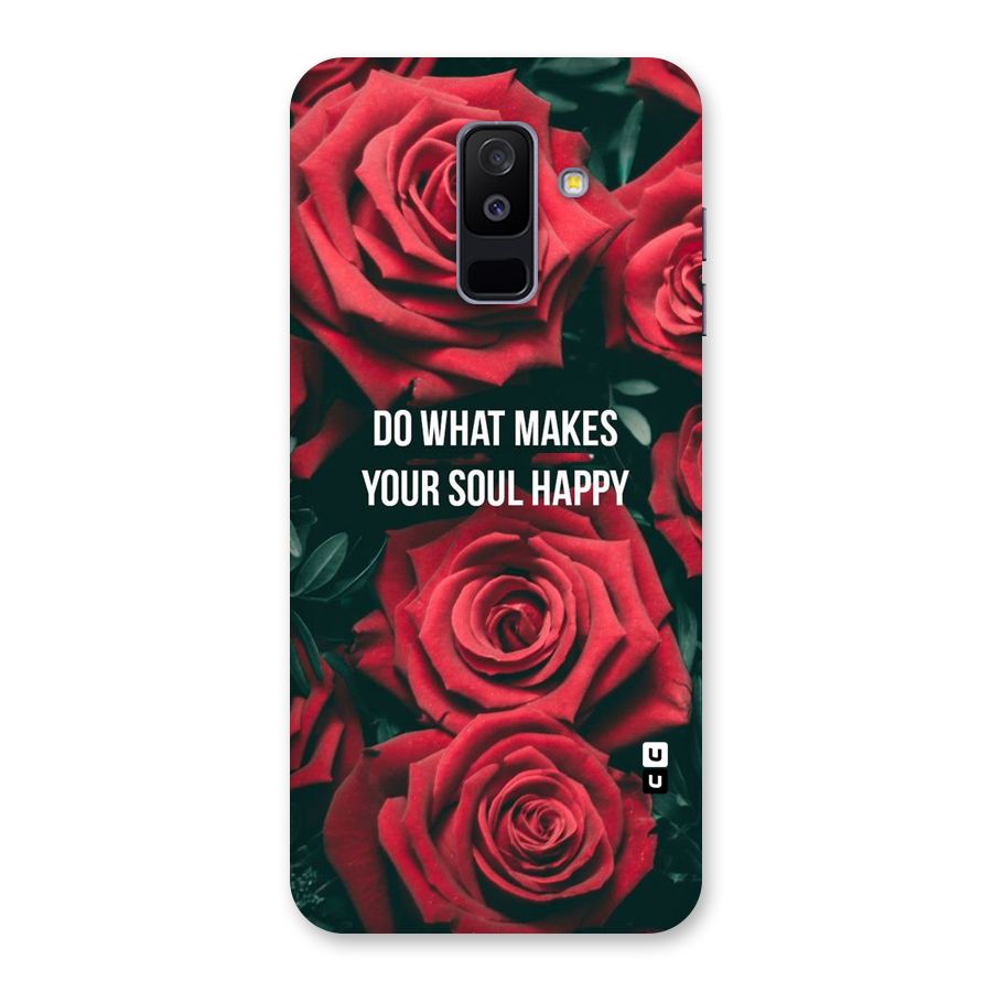 Soul Happy Back Case for Galaxy A6 Plus